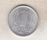 bnk mnd Germania , RDG , 1 pfennig 1977