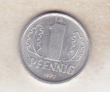 bnk mnd Germania , RDG , 1 pfennig 1977