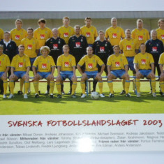 Foto nationala de fotbal din SUEDIA 2003 (inclusiv Zlatan Ibrahimovici)