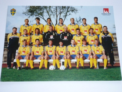 Foto nationala de fotbal din SUEDIA 1999 foto