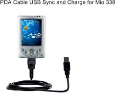 Cablu de date si incarcare PDA USB Hotsync Mio 338 PX01 foto