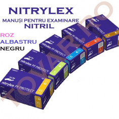 Manusi examinare - ALBASTRE - Nitrylex, nepudrate, nesterile - NITRIL foto