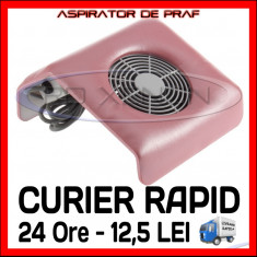 ASPIRATOR PRAF PROFESIONAL - MANICHIURA UNGHII FALSE GEL UV - VENTILATOR 120 MM, CU INTRERUPATOR - PRET MINIM, CALITATE MAX foto