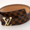 Curea Louis Vuitton (maro) unisex - catarama aurie POZE REALE