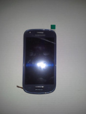 Display Samsung Galaxy S3 mini I8190 albastru foto