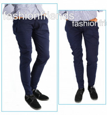 Pantaloni Advanced tip ZARA bleumarin - 100% SAFE - pantaloni nunta botez - pantaloni casual - pantaloni office - CALITATE GARANTATA cod prdus: 2867 foto