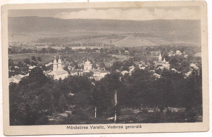 #carte postala(ilustrata)-Manastirea Varatec -vedere generala
