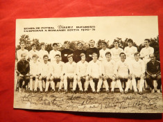 Fotografie Echipa de Fotbal Dinamo-Bucuresti-Campioana 1970-1971 ,autografe foto