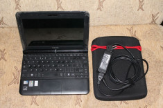 Laptop TOSHIBA NB200 ( INTEL ATOM DUAL CORE, 2G RAM, 160G HDD, webcam, bluetooth, WIFI, 3 USB, in stare perfecta, si ca functionare si ca aspect ! foto