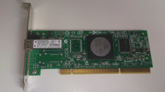 Placa Retea HBA Fibre Channel Qlogic QLA 2460 - 1 x 4G FC4 Gigabit LC, PCI-X 133 foto