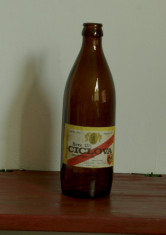 Sticla de bere din perioada comunista - bere Ciclova - eticheta originala !!! foto