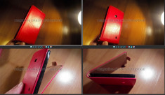 HUSA flip eleganta model ** Nokia 520 Lumia (525)** TOC cu inchidere magnetica , culoarea rosie ,rosu ,red + folie *TRANSPORT GRATUIT posta ro foto