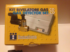 Kit de detectie gaz metan Tecnogas. Senzor + Electrovalva 1/2 foto