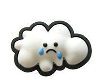 jibbitz CROCS - bijuterii/accesorii pentru saboti de guma - Weather - Sad Cloud foto