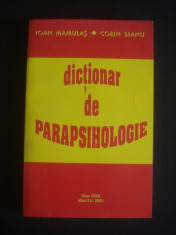 IOAN MAMULAS, CORIN BIANU - DICTIONAR DE PARAPSIHOLOGIE foto