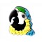 jibbitz CROCS - bijuterii/accesorii pentru saboti de guma - Parrot