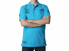 Tricou Polo GEOGRAPHICAL NORWAY - kentucka_fluo_men_ss_assor_b_turquoise_navy | Cel mai ieftin | Original 100% - Brand de lux | Transport Gratuit foto