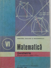 Matematica, geometrie manual cls. VI-a foto