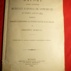 Raport asupra activitatii Muzeului National de Antichitati in anul 1915 - ed. 1916