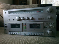 Telefunken, Amplituner RR 100 + Dublu Deck HC 730 T, vintage, impecabile. foto