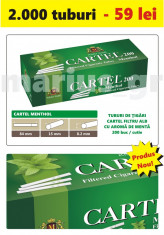 Tuburi de tigari Cartel MENTHOL - set / 2.000 tuburi foto