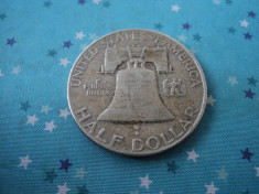 Half dollar 1954, argint foto