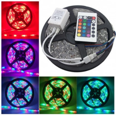 Banda led RGB cu telecomanda si receptor 3m foto