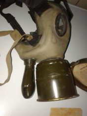 cutie de masca de gaze si masca la 1939 ,completa de colectie. REDUCERE foto