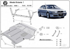 Scut motor metalic Skoda Octavia 1 1997-2004 foto