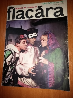 revista flacara 24 decembrie 1966-150 ani de la primul spectacol la teatrul iasi foto