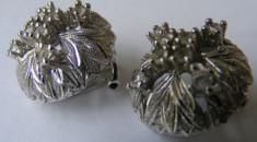 Cercei din argint cu pietre albe (1) foto