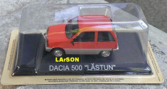 Macheta metal DeAgostini Dacia 500 LASTUN Noua, Sigilata + revista nr.35 din colectia Masini de Legenda, NOUA, SIGILATA Scara 1:43 (art. 1300, 1310) foto