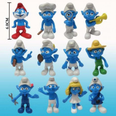 Jucarii Smurfs Strumfii Set de 12 buc 6 cm CG.022 foto