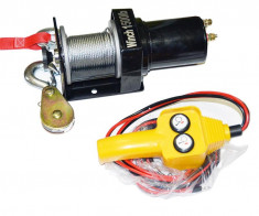 Troliu electric 675kg 12V, sufa 7.6m x 4mm foto