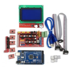 Kit imprimanta 3D arduino Mega 2560 RAMPS 1.4 A4988 LCD grafic 12864 foto