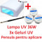 Lampa UV GEL geluri UV manichiura + pensula