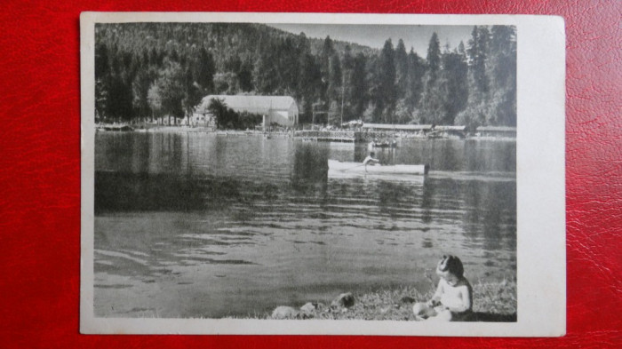 CP anii 50 - Tusnad - Cu barca pe lac