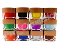 Set 12 Geluri UV color mate EzFlow, gel uv color unghii la promotie ! foto