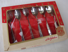 Set de sase lingurite suedeze din alpacca marca Nilsjohan foto