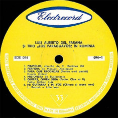 Luis Alberto Del Parana Si Los Paraguayos - In Romania (I) / 1 (Vinyl) foto