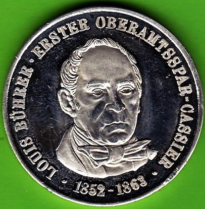 Germania medalie comemorativa argintata sau argint Louis Buhrer Erster Kreissparkasse Ludwigsburg