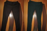 Lot 4 Colanti Dama Scurti si Lungi S/M Maro, Sclipici, Albi 3/4 Vascoza Elastan