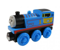 Wooden trenulet jucarie Thomas - ROYAL THOMAS locomotiva din lemn cu magnet - NOU foto