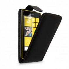Husa Plain Flip Nokia Lumia 520 Neagra foto