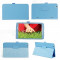 Husa tip stand ptr.LG G Pad 8.3 V500 *LIGHT BLUE*+Folie protectie ecran+Touch pen GRATIS