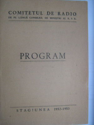 Program Filarmonica Romana de Stat - concert simfonic, dirijor Constantin Bobescu (8 ianuarie 1953) / si bilet foto