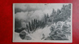CP anii 50 - Piatra mare - Peisaj de iarna nr 2