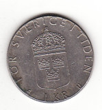Suedia 1 coroana 1982, Carl XVI Gustaf - KM# 852a, Europa