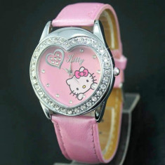 Ceas Hello Kitty - Culoare Roz - Transport Gratuit foto