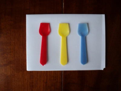 Lingurite pentru inghetata (diverse culori) foto